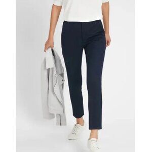 NWT Banana RepF High Rise Slim Ankle Bi-Stretch Pant 8 LONG Black B757